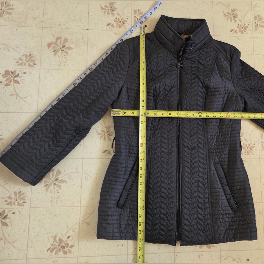 Laundry By Shelli Segal Gray Quilted Jacket - Picture 5 of 5